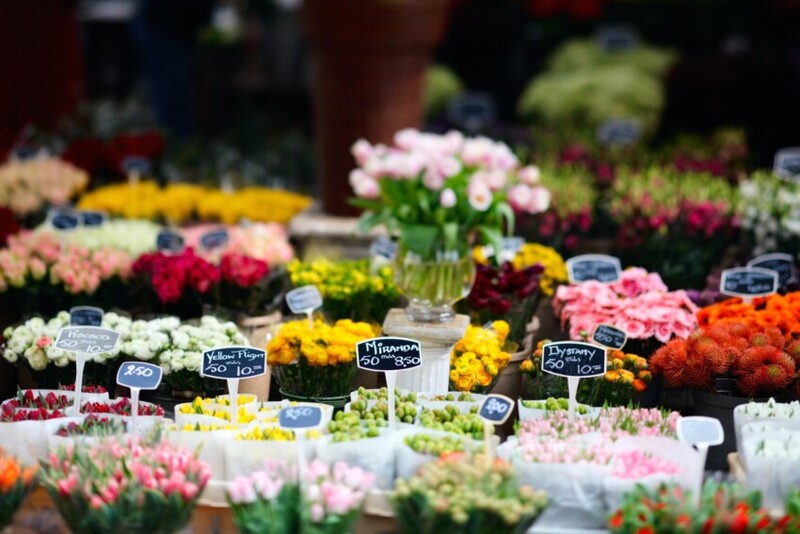 Bloemenmarkt em Amsterdã